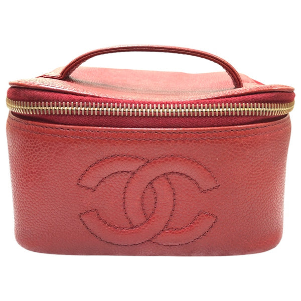 シャネル CHANEL ココマーク　バニティバッグ A01997 キャビアスキン/ゴールド金具 レディース その他バッグ