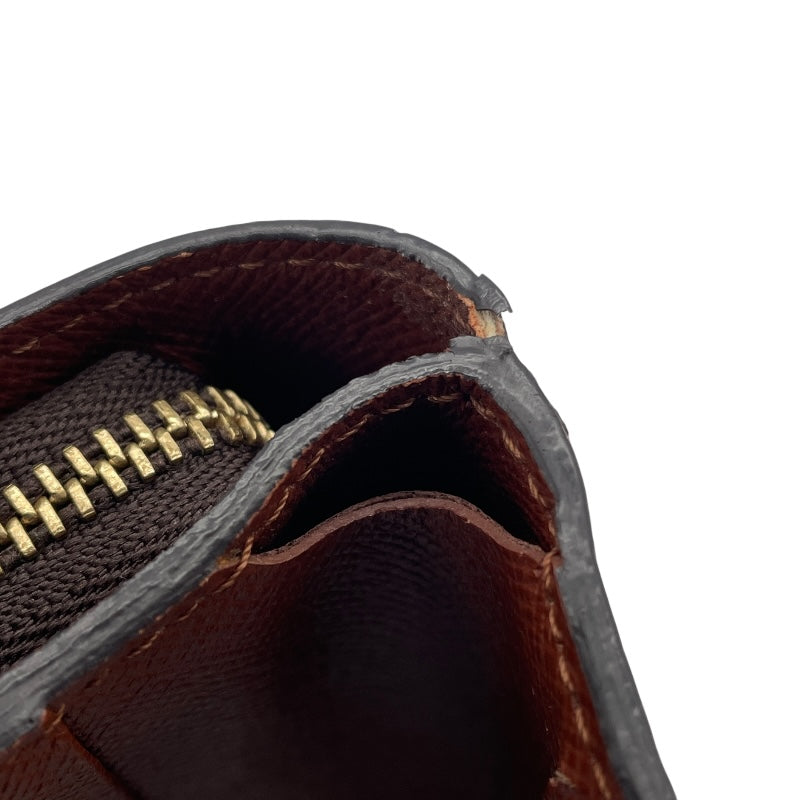 ルイ・ヴィトン LOUIS VUITTON コンパクトジップ M61667 ブラウン モノグラムキャンバス ユニセックス 二つ折り財布