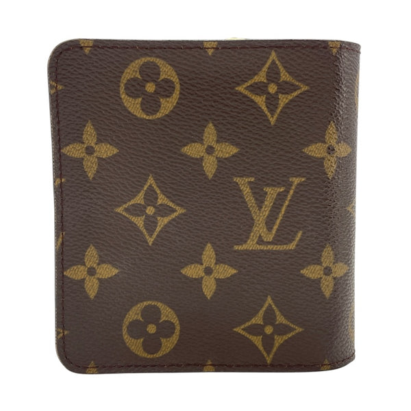 ルイ・ヴィトン LOUIS VUITTON コンパクトジップ M61667 ブラウン モノグラムキャンバス ユニセックス 二つ折り財布