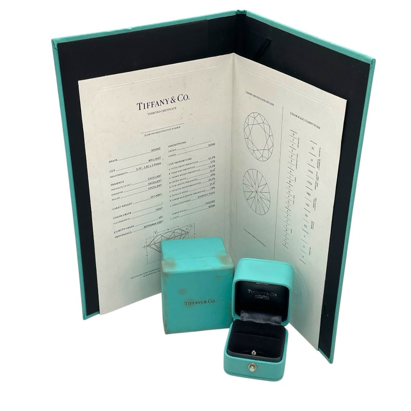 ティファニー TIFFANY＆CO ソリティアリング Pt950/ダイヤモンド ダイヤモンド ジュエリー