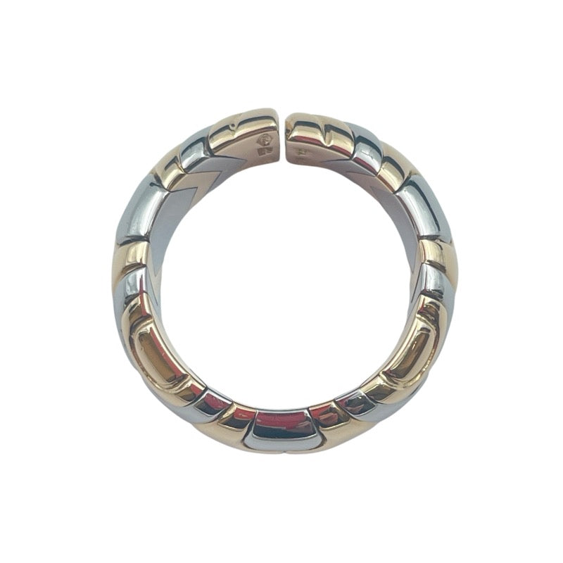 ブルガリ BVLGARI BVLGARI Rosenthal アルベアーレリング #53 K18×SS ジュエリー