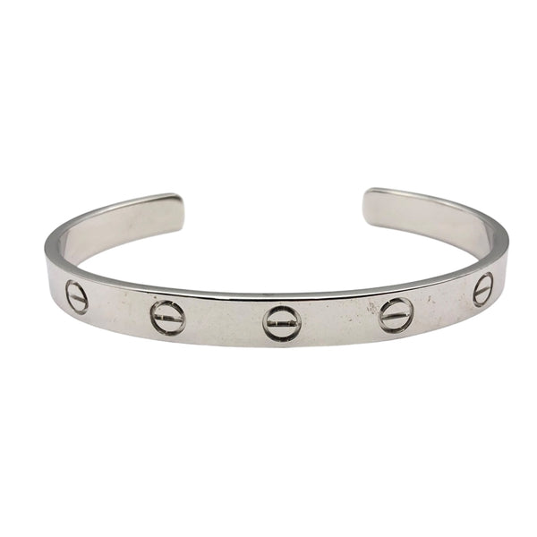 カルティエ Cartier オープンラブブレス K18WG ジュエリー カルティエ Cartier オープンラブブレス K18WG ジュエリー