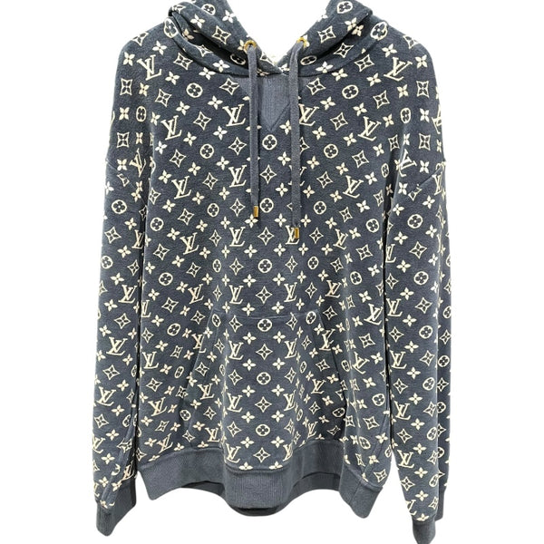 ルイ・ヴィトン LOUIS VUITTON モノグラムタウアリングパーカー FQST03 ネイビー コットン レディース パーカー