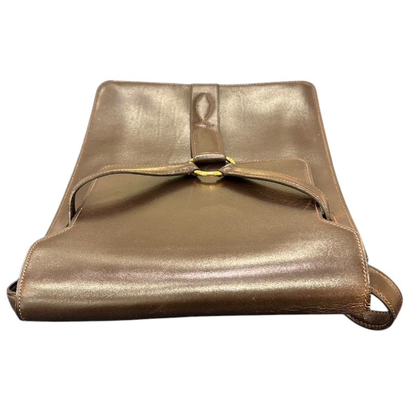 エルメス HERMES ショルダーバッグ 〇G刻印 ショコラ/ゴールド金具 ボックスカーフ ユニセックス ハンドバッグ
