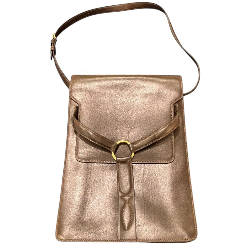 エルメス HERMES ショルダーバッグ 〇G刻印 ショコラ/ゴールド金具 ボックスカーフ ユニセックス ハンドバッグ