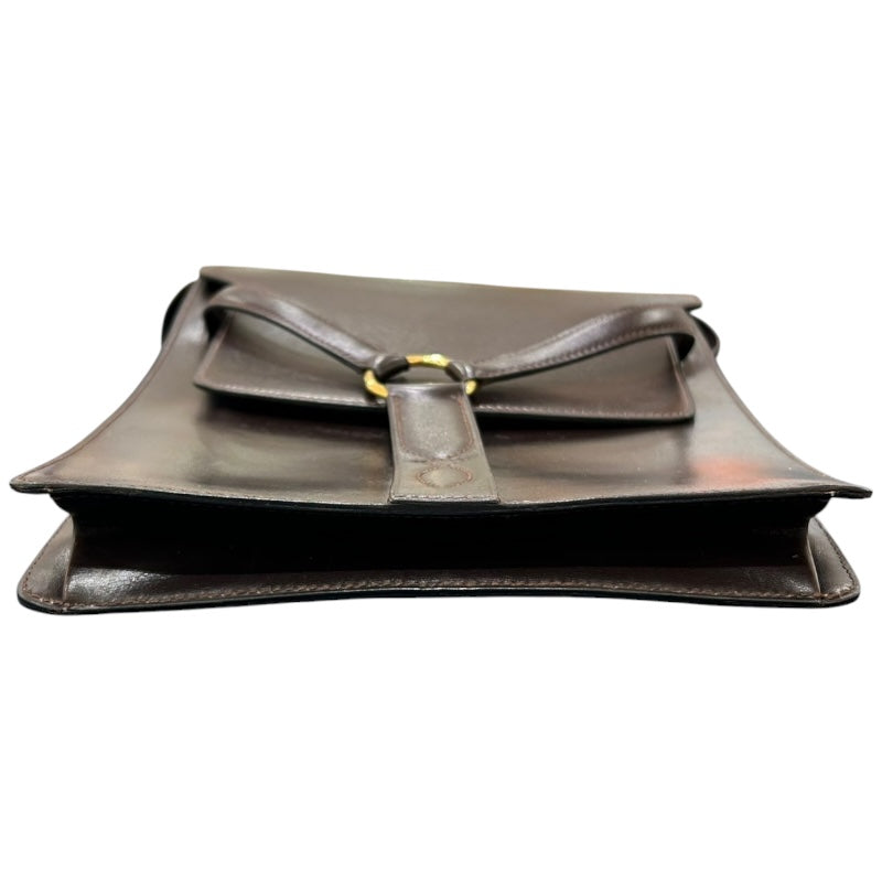 エルメス HERMES ショルダーバッグ 〇G刻印 ショコラ/ゴールド金具 ボックスカーフ ユニセックス ハンドバッグ