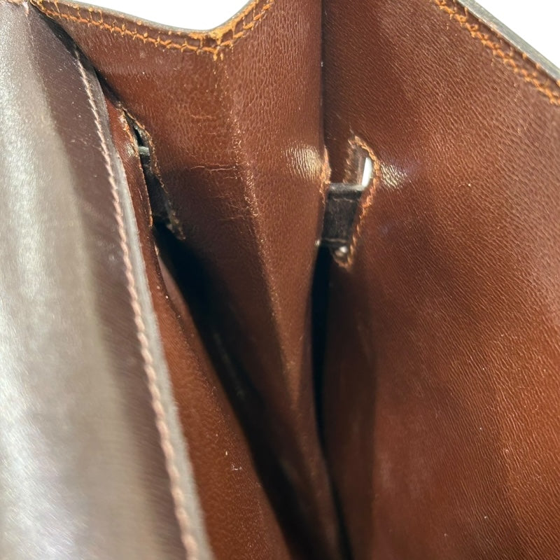 エルメス HERMES ショルダーバッグ 〇G刻印 ショコラ/ゴールド金具 ボックスカーフ ユニセックス ハンドバッグ