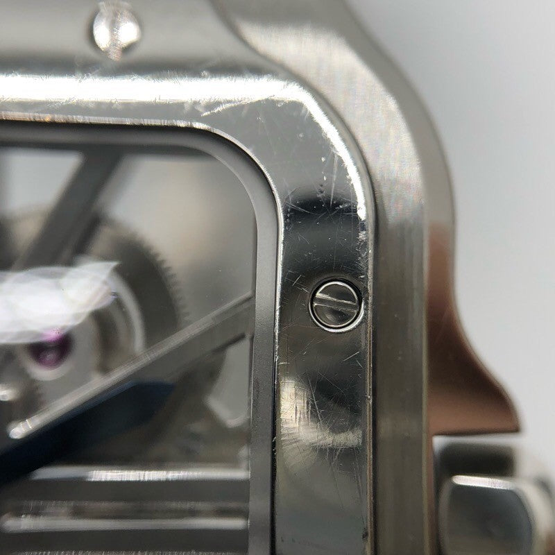 カルティエ Cartier サントス ドゥ カルティエ　スケルトンLM WHSA0007 SS メンズ 腕時計