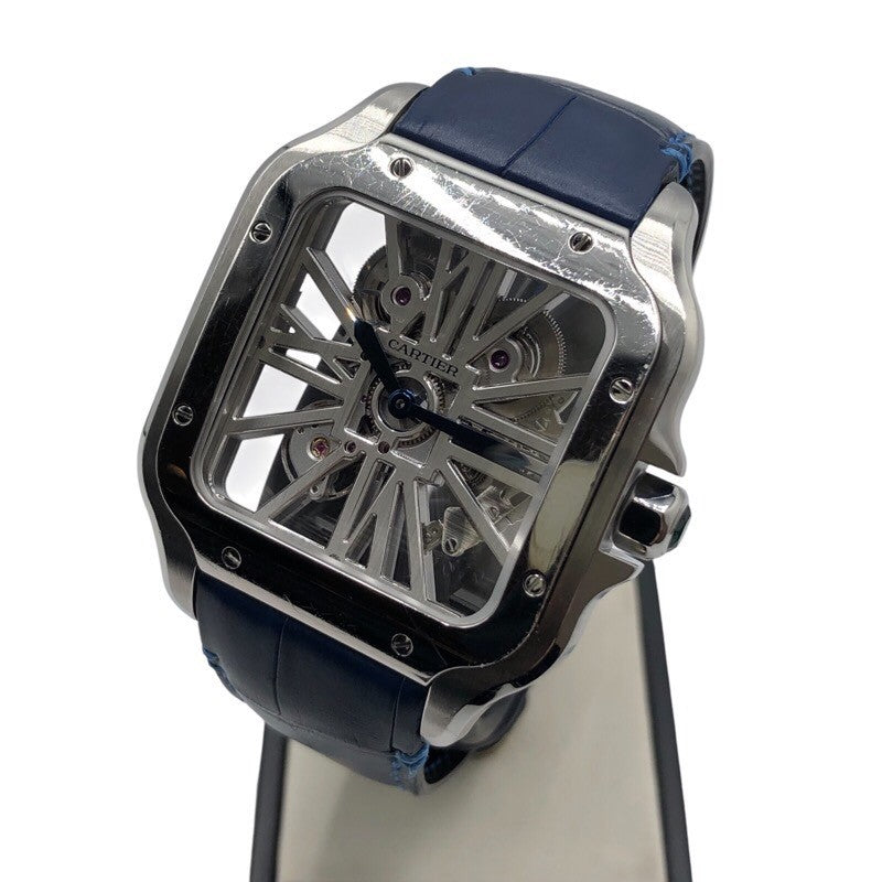カルティエ Cartier サントス ドゥ カルティエ　スケルトンLM WHSA0007 SS メンズ 腕時計
