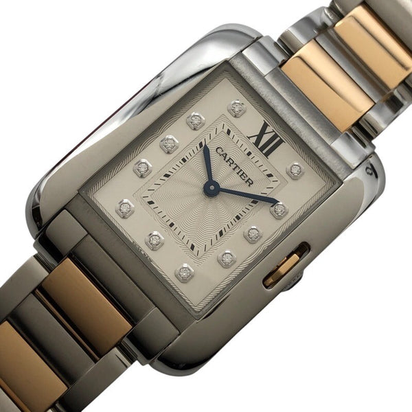 カルティエ Cartier タンク　アングレーズMM WT100032 PG/SS レディース 腕時計
