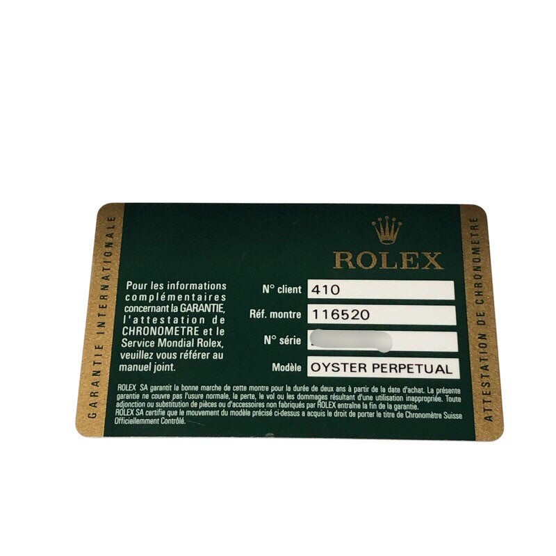 ロレックス ROLEX デイトナ 116520 ステンレス メンズ 腕時計