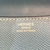 エルメス HERMES コンスタンス1 24 W刻 ニューブルージーン　ゴールド金具 エプソン レディース ショルダーバッグ