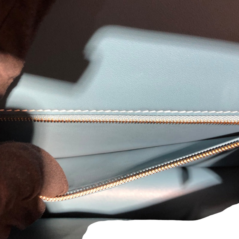エルメス HERMES コンスタンス1 24 W刻 ニューブルージーン　ゴールド金具 エプソン レディース ショルダーバッグ