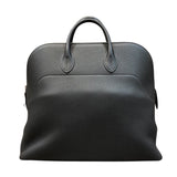 エルメス HERMES ボリード・ア・ドス トゴ×スイフト W刻印 ブラック シルバー金具 メンズ トートバッグ