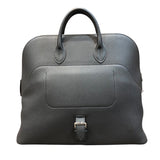 エルメス HERMES ボリード・ア・ドス トゴ×スイフト W刻印 ブラック シルバー金具 メンズ トートバッグ