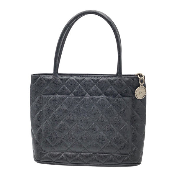 シャネル CHANEL 復刻トート A01804 ブラック/SV金具 キャビア レディース トートバッグ