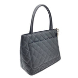 シャネル CHANEL 復刻トート A01804 ブラック/SV金具 キャビア レディース トートバッグ