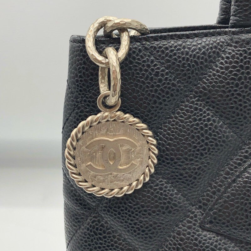 シャネル CHANEL 復刻トート A01804 ブラック/SV金具 キャビア レディース トートバッグ