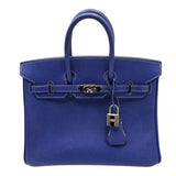 エルメス HERMES キャンディバーキン25 □P刻 ブルーエレクトリック・ミコノス エプソン レディース ハンドバッグ