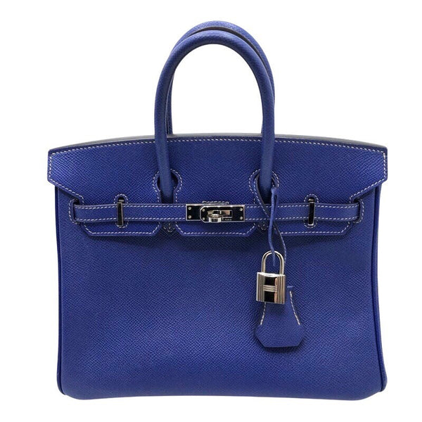 エルメス HERMES キャンディバーキン25 □P刻 ブルーエレクトリック・ミコノス エプソン レディース ハンドバッグ