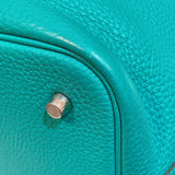 エルメス HERMES ピコタンロックMM C刻 ヴェールヴェローヌ シルバー金具 トリヨンクレマンス レディース ハンドバッグ