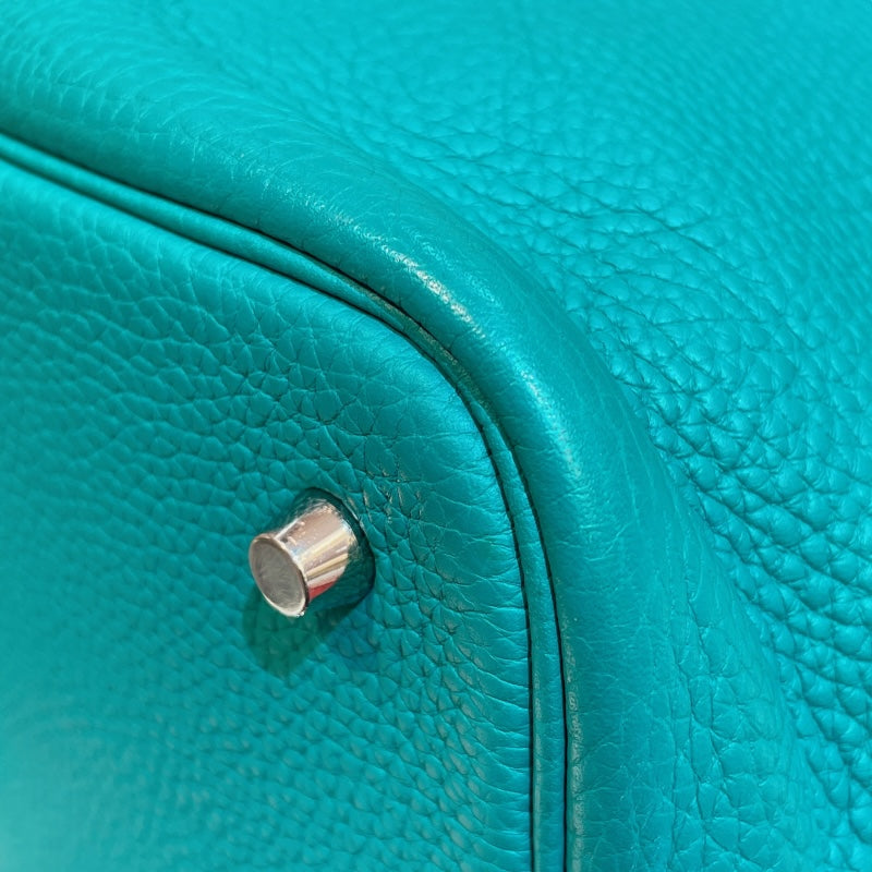 エルメス HERMES ピコタンロックMM C刻 ヴェールヴェローヌ シルバー金具 トリヨンクレマンス レディース ハンドバッグ