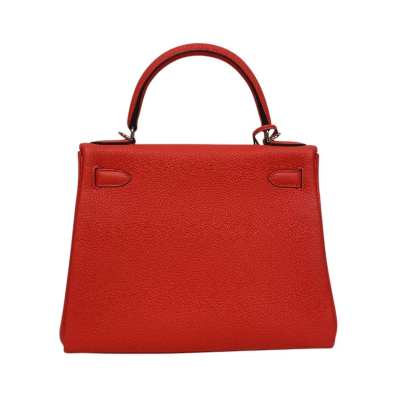エルメス HERMES ケリー28 内縫い U刻 ローズアザレ シルバー金具 トリヨン レディース ハンドバッグ