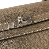 エルメス HERMES ケリー25 内縫い B刻印 エトゥープ シルバー金具 トゴ レディース ショルダーバッグ