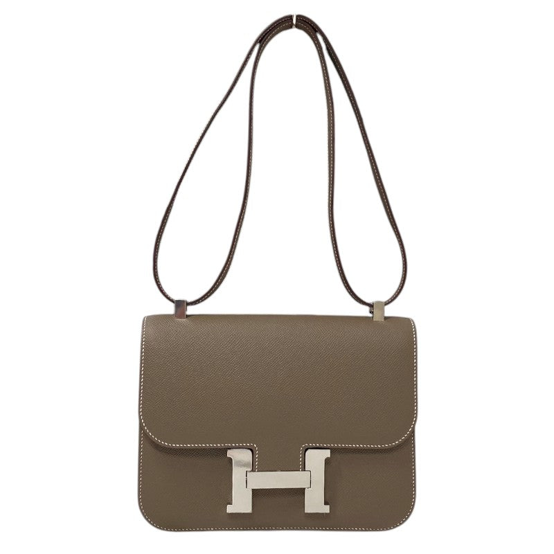 エルメス HERMES コンスタンス1 24 W刻 エトゥープ シルバー金具 エプソン レディース ショルダーバッグ