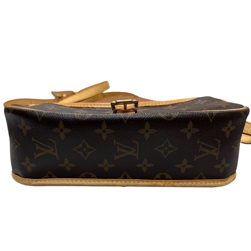 ルイ・ヴィトン LOUIS VUITTON ソローニュ M42250 ブラウン PVC モノグラム レディース ショルダーバッグ