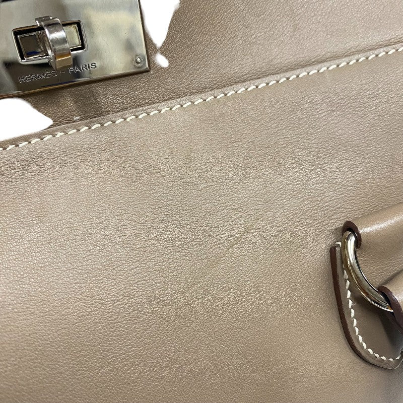 エルメス HERMES ツールボックス26 □N刻 エトゥープ シルバー金具 スイフト レディース ハンドバッグ
