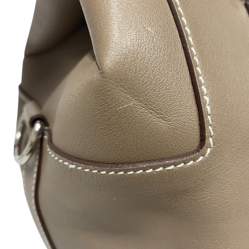 エルメス HERMES ツールボックス26 □N刻 エトゥープ シルバー金具 スイフト レディース ハンドバッグ