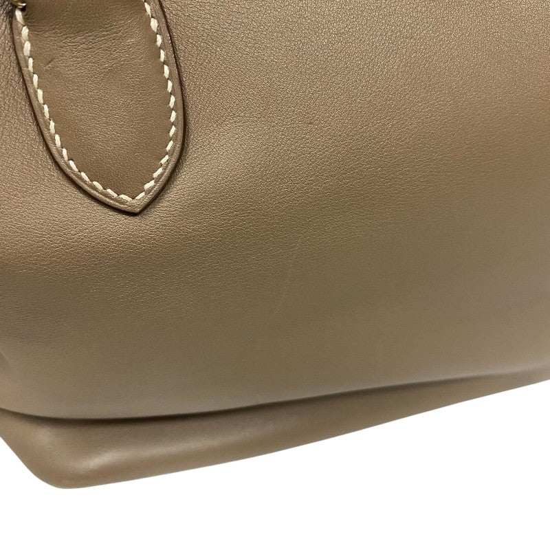 エルメス HERMES ツールボックス26 □N刻 エトゥープ シルバー金具 スイフト レディース ハンドバッグ