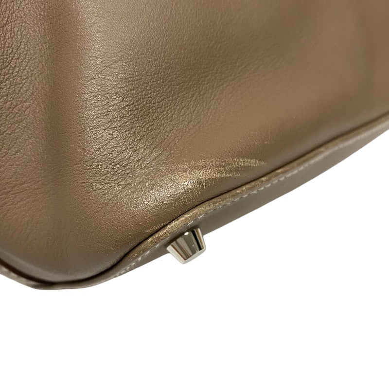 エルメス HERMES ツールボックス26 □N刻 エトゥープ シルバー金具 スイフト レディース ハンドバッグ