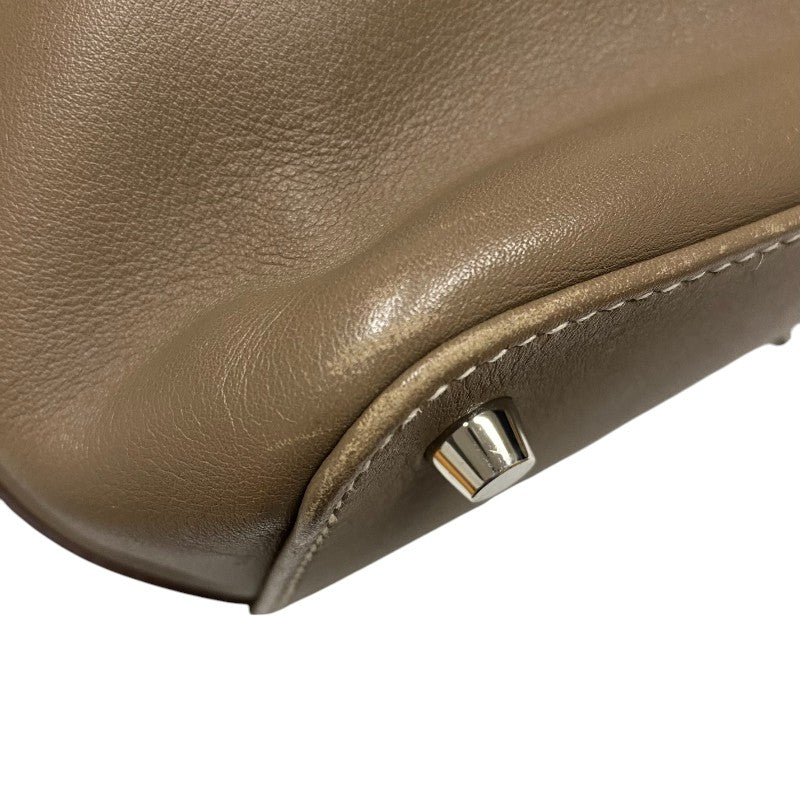 エルメス HERMES ツールボックス26 □N刻 エトゥープ シルバー金具 スイフト レディース ハンドバッグ