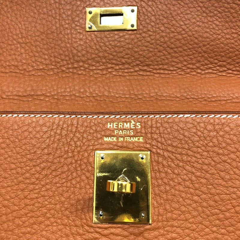 エルメス HERMES ケリー35 内縫い □C刻 フォーブ ゴールド金具 フィヨルド レディース ハンドバッグ