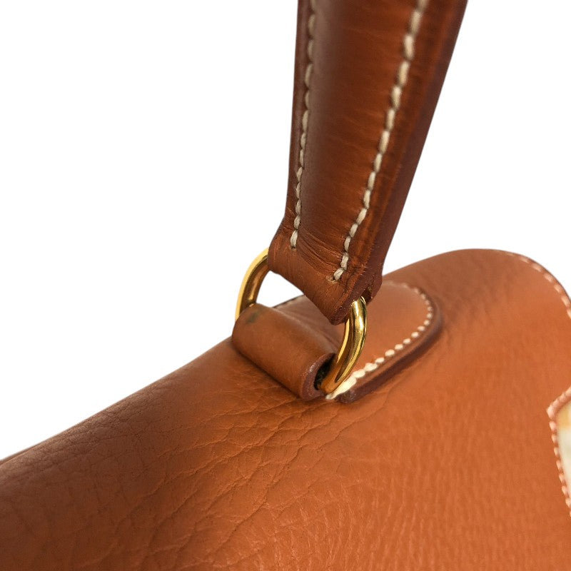 エルメス HERMES ケリー35 内縫い □C刻 フォーブ ゴールド金具 フィヨルド レディース ハンドバッグ