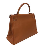 エルメス HERMES ケリー35 内縫い □C刻 フォーブ ゴールド金具 フィヨルド レディース ハンドバッグ