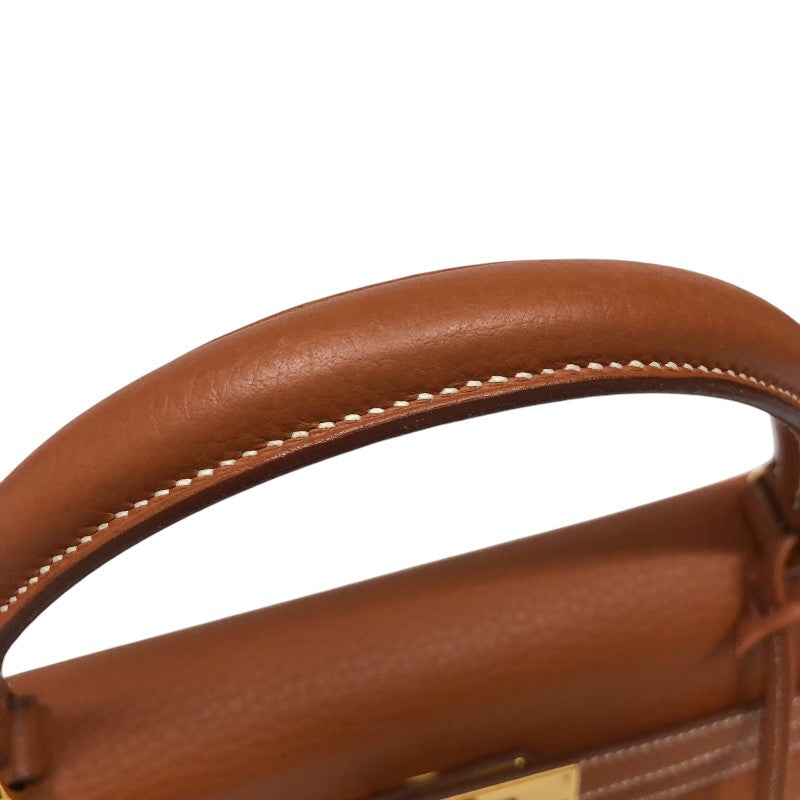 エルメス HERMES ケリー35 内縫い □C刻 フォーブ ゴールド金具 フィヨルド レディース ハンドバッグ