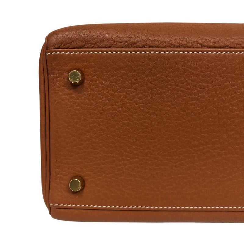 エルメス HERMES ケリー35 内縫い □C刻 フォーブ ゴールド金具 フィヨルド レディース ハンドバッグ