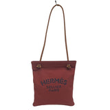 エルメス HERMES アリーヌ MM Z刻 ルージュ×ゴールド トワル スイフト レディース ショルダーバッグ