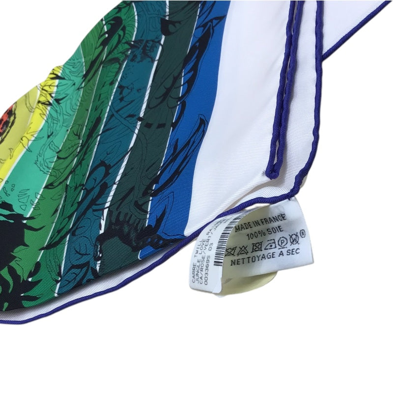 エルメス HERMES カレ90 総柄 シルク レディース スカーフ