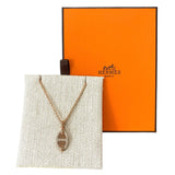 エルメス HERMES ミニマイヨンPM マロングラッセ×ピンクゴールド メタル/エナメル レディース ネックレス