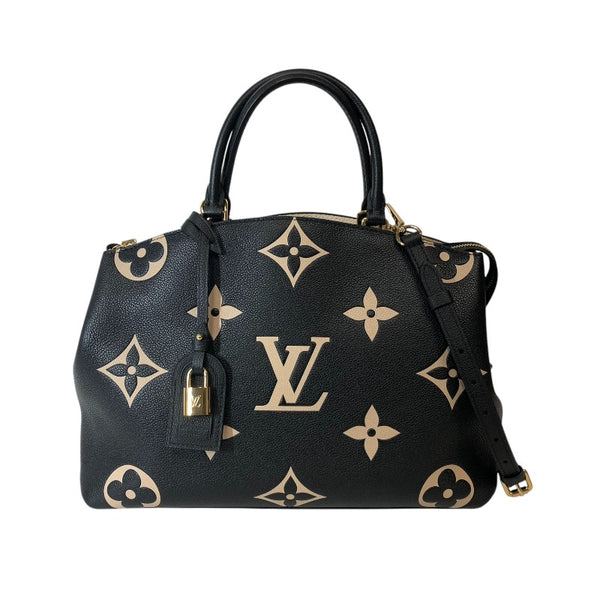 ルイ・ヴィトン LOUIS VUITTON グラン・パレMM M45842 バイカラー モノグラム・アンプラント レザー レディース ハンドバッグ