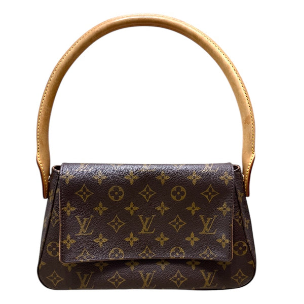 ルイ・ヴィトン LOUIS VUITTON ミニ・ルーピング M51147 モノグラム PVC/レザー レディース ハンドバッグ