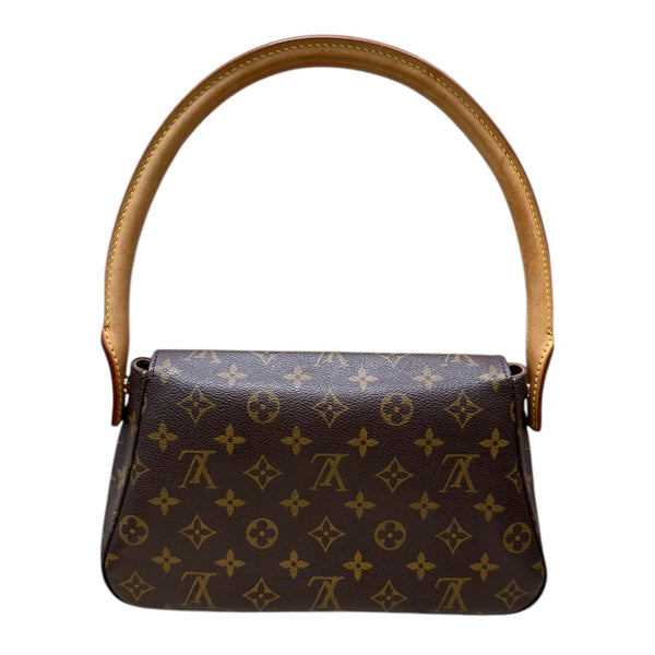 ルイ・ヴィトン LOUIS VUITTON ミニ・ルーピング M51147 モノグラム PVC/レザー レディース ハンドバッグ