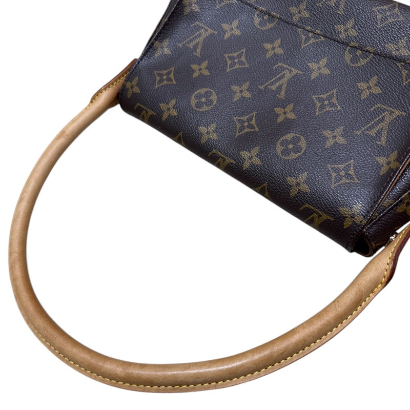 ルイ・ヴィトン LOUIS VUITTON ミニ・ルーピング M51147 モノグラム PVC/レザー レディース ハンドバッグ