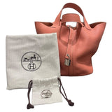 エルメス HERMES ピコタンロックMM □Q刻 ローズティー トリヨン レディース ハンドバッグ