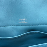 エルメス HERMES ボリードスクレ T刻印 ブルーサンシエール スイフト レディース ハンドバッグ