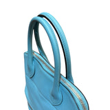 エルメス HERMES ボリードスクレ T刻印 ブルーサンシエール スイフト レディース ハンドバッグ